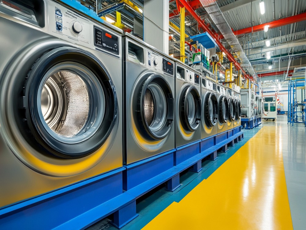 珠江洗滌設備廣州隔離式工業洗衣機廠成功案例