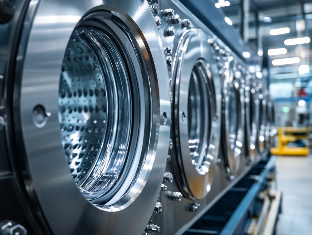 珠江洗滌設(shè)備工業(yè)用洗衣機(jī)應(yīng)用于賓館的成功案例